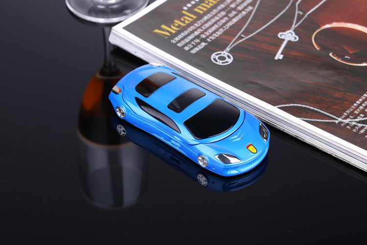 Car Phonef15 with Code Car Children's Cartoon Cool Horse Race Lamp Flip Mobile Phone for Students