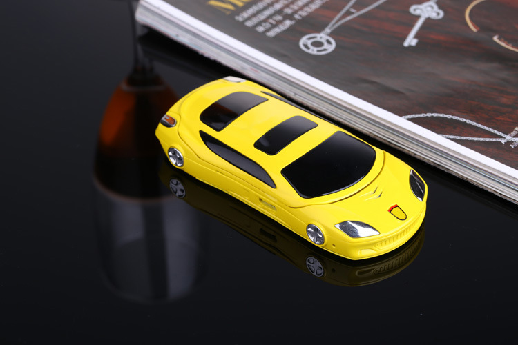 Car Phonef15 with Code Car Children's Cartoon Cool Horse Race Lamp Flip Mobile Phone for Students
