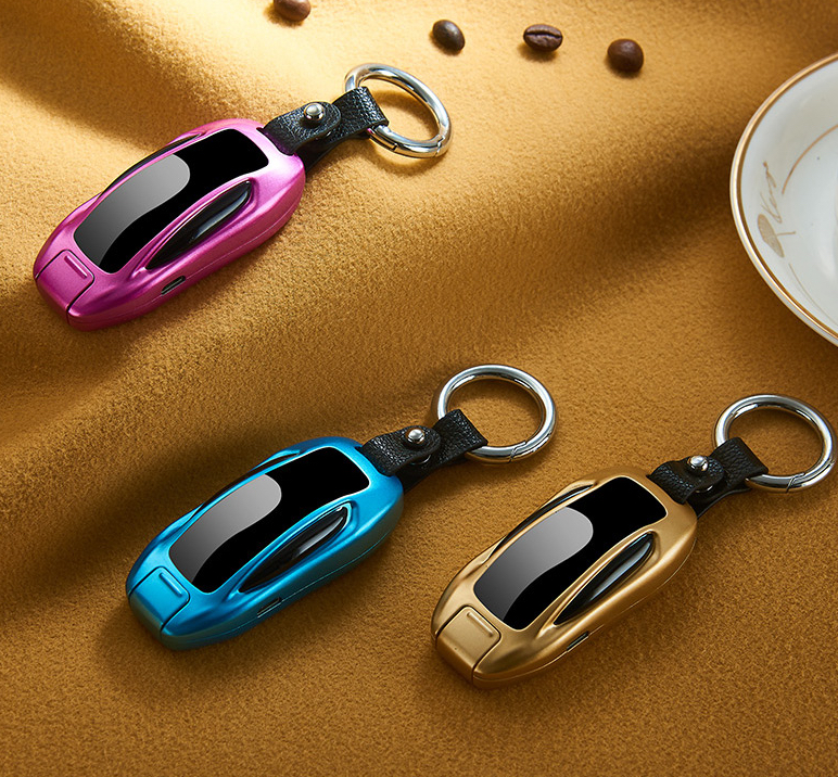 New Sports Car Rechargeable Arc Electronic Windproof Lighter Charging Cool Cigarette Lighter