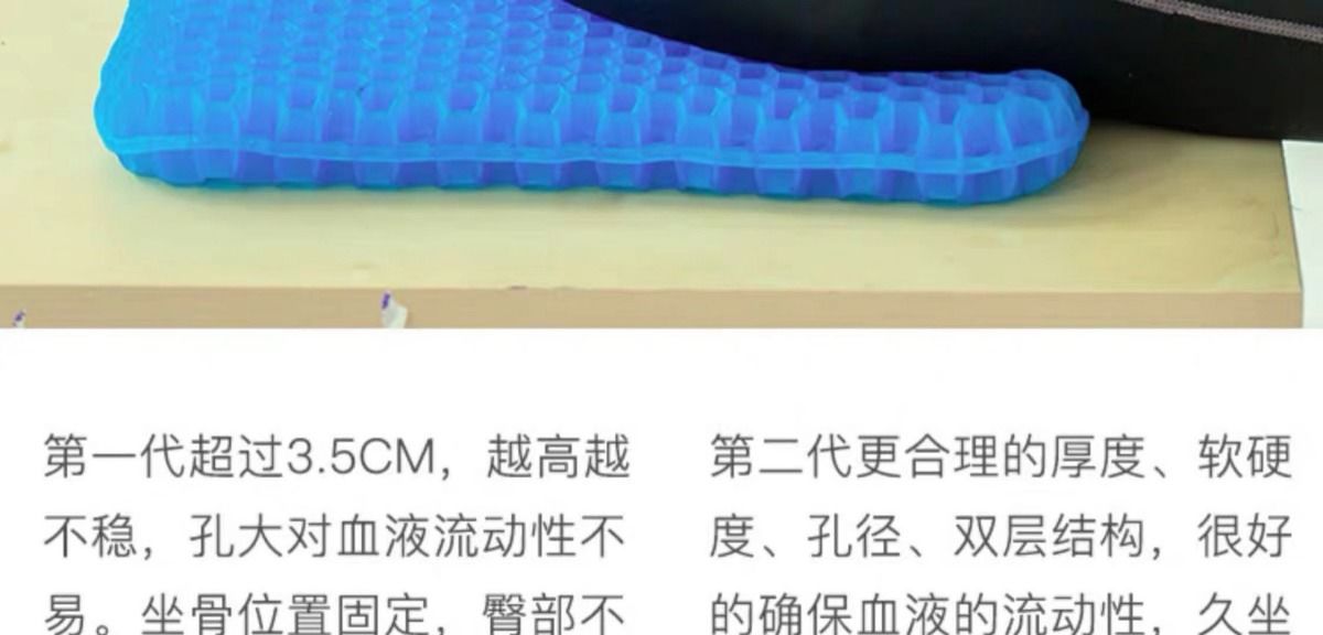 Summer Gel Honeycomb Cushion Egg Cushion Car and Office Seat Cushion Cool Breathable Ice Pad Sitter Cross-Border