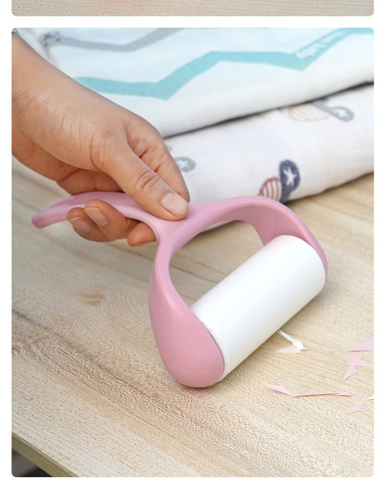 Lent Remover Tearable Roller Sticky Paper Felt Rolling Brush Sticky Hair Lint Roller Clothes Remove Wool Cleaning Roller Brush Sticky