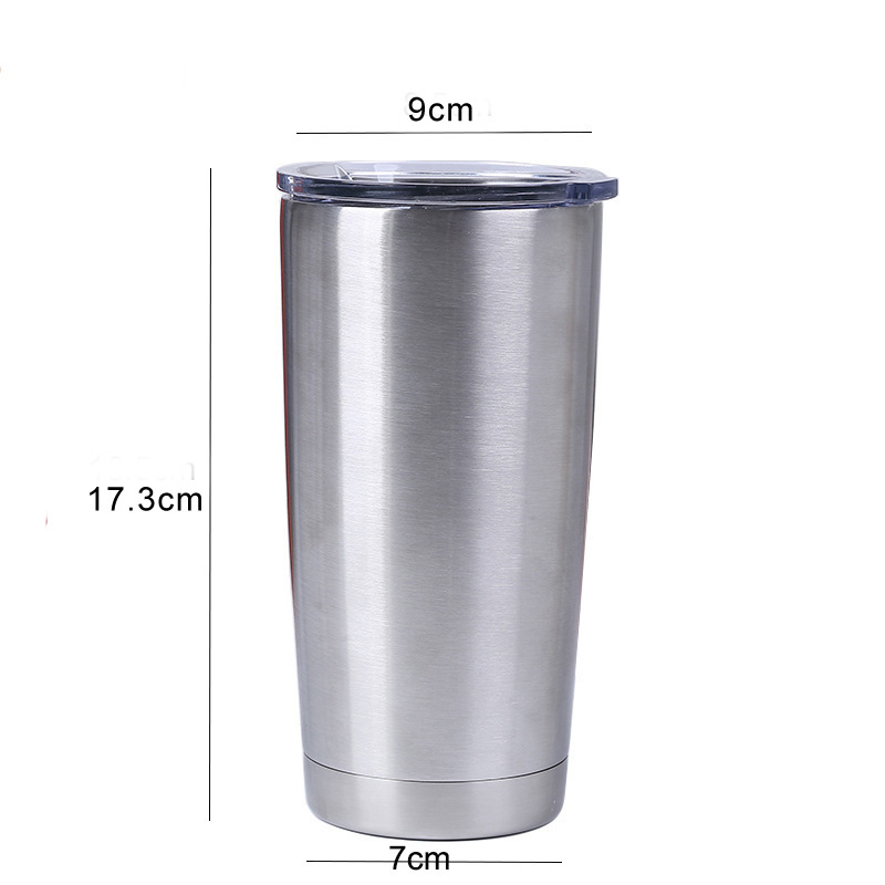 ice cup thermos GMBH cup 304 double layer stainless steel spray 20 oz cup coffee beer keller car water cup to keep Cool ice cup thermos GMBH cup 304 double layer stainless steel spray 20 oz cup coffee beer keller car water cup to keep Cool