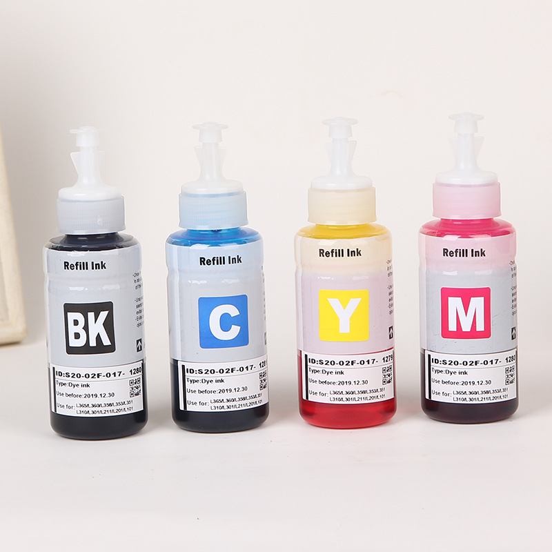 Printer Ink Continuous Supply Filling Ink Cartridge Ink 70ml Green Color Suitable for Epson L360 Ink L301