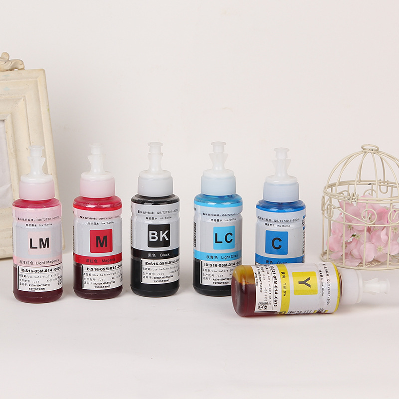 Printer Ink Continuous Supply Filling Ink Cartridge Ink 70ml Green Color Suitable for Epson L360 Ink L301