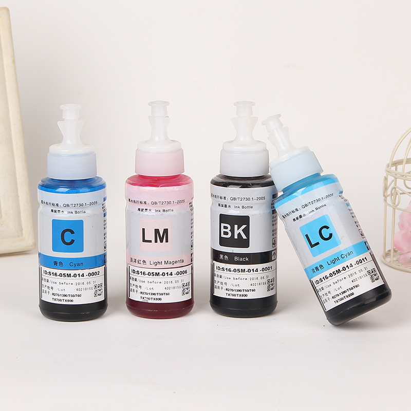 Printer Ink Continuous Supply Filling Ink Cartridge Ink 70ml Green Color Suitable for Epson L360 Ink L301
