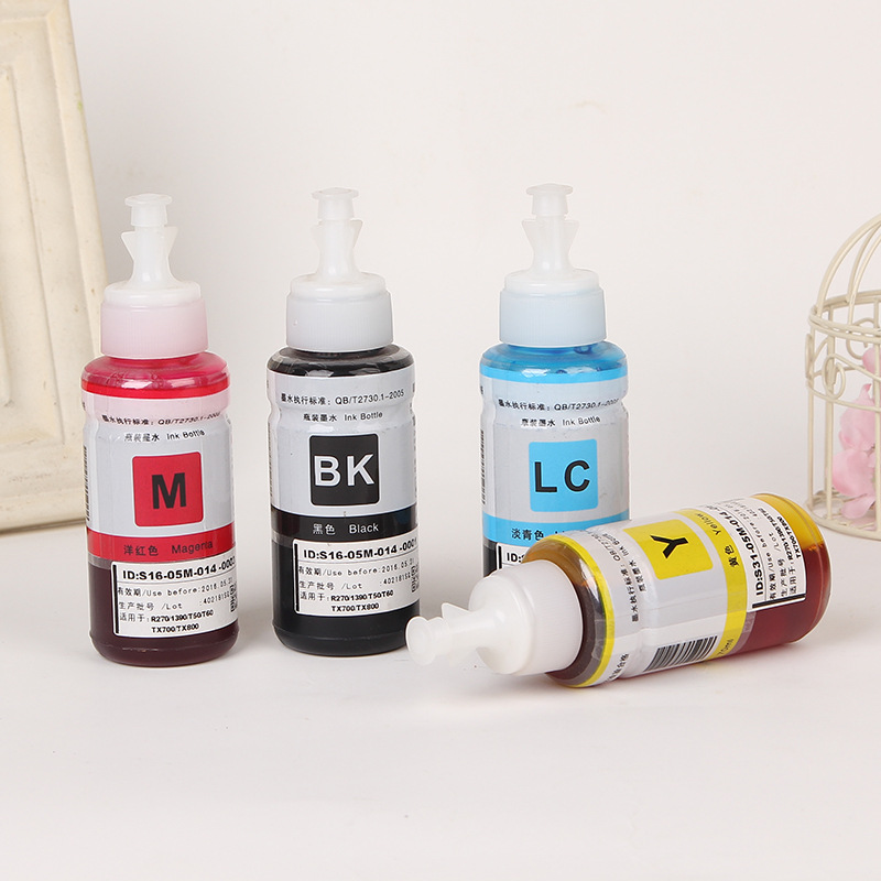 Printer Ink Continuous Supply Filling Ink Cartridge Ink 70ml Green Color Suitable for Epson L360 Ink L301