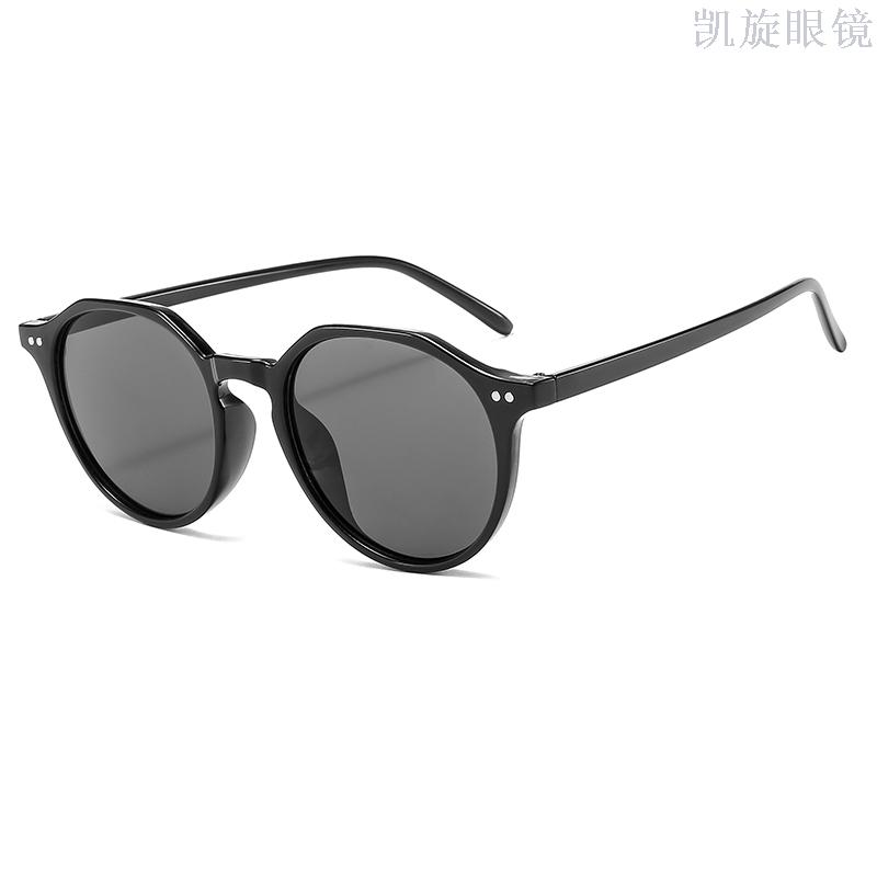 Rice nail sunglasses retro glasses candy color frame street pats round face girl summer sun shade uv sunglasses tide