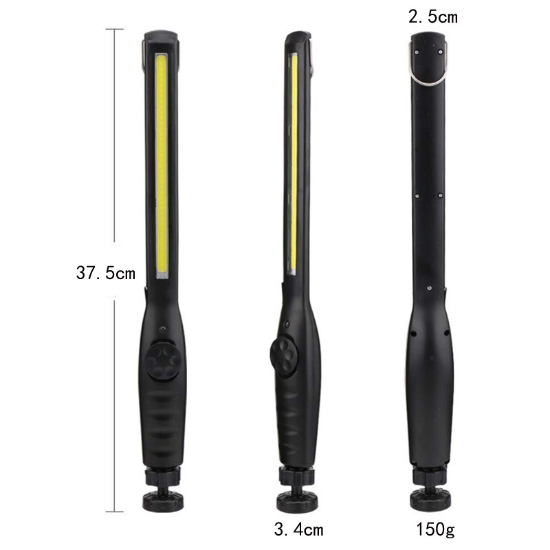 Light Cob Work Light USB Charging with Magnet Hook Car Repair Light Electrodeless Switch Disinfection Black Light Bulb