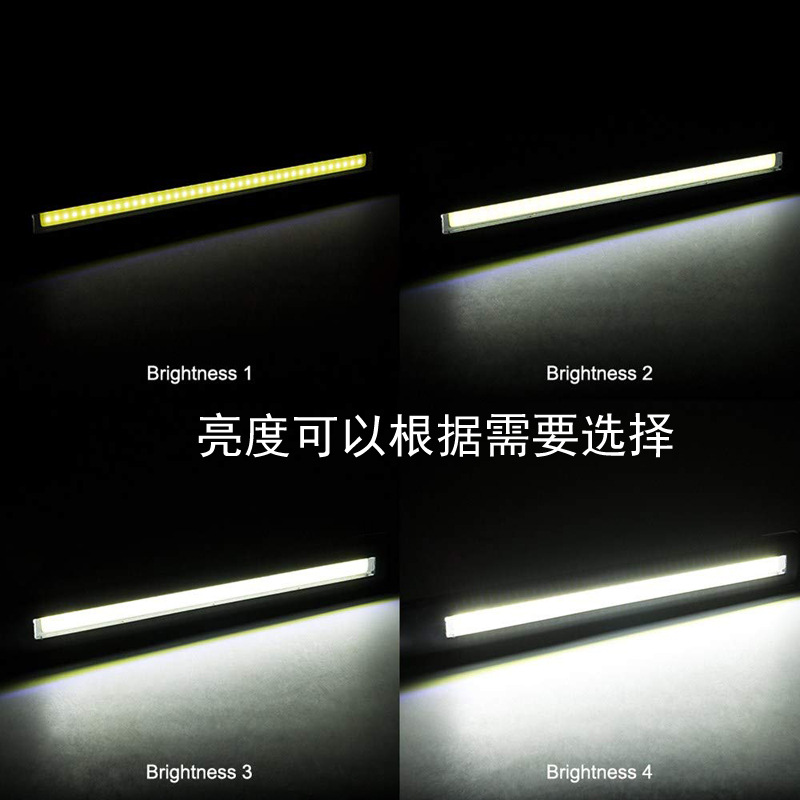 Light Cob Work Light USB Charging with Magnet Hook Car Repair Light Electrodeless Switch Disinfection Black Light Bulb