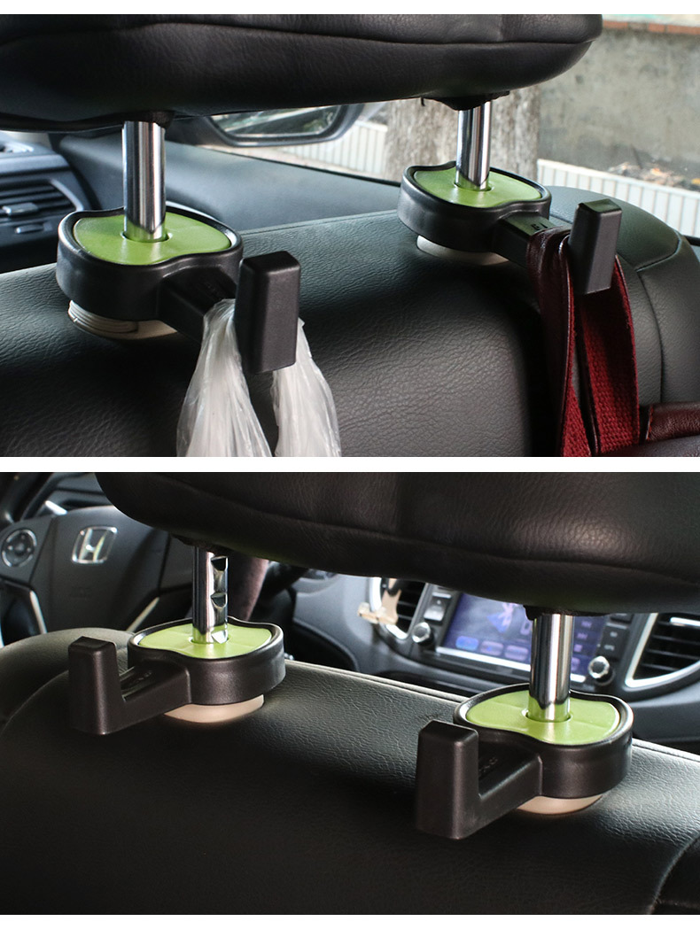 The small apple car is connected to a multi-purpose seatback hook with a multi-purpose seatback hook with an r-x5011.