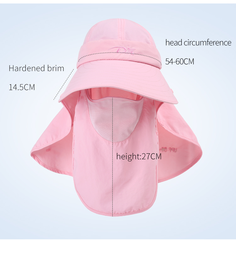 Custom Nylon Bucket Hat with String Sun Shade Cap Neck Cover Custom Nylon Bucket Hat with String Sun Shade Cap Neck Cover