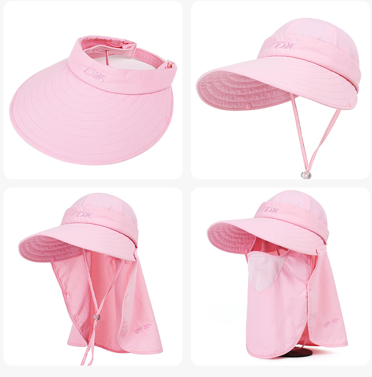 Custom Nylon Bucket Hat with String Sun Shade Cap Neck Cover Custom Nylon Bucket Hat with String Sun Shade Cap Neck Cover