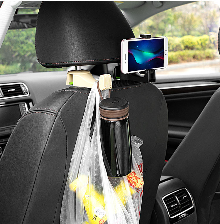 Car Backrest Hook Hidden Car Seat Car Seat Back Mobile Phone Holder Creative Decorations Complete Collection