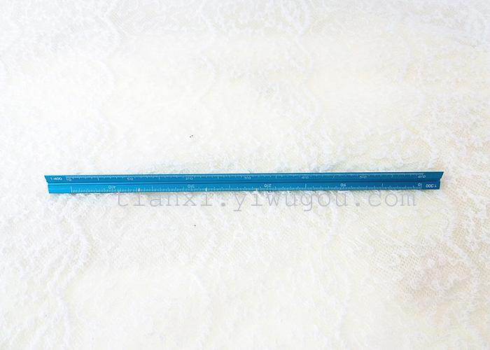 Three sides of three rib scale triangle ruler ruler stationery Three sides of three rib scale triangle ruler ruler stationery