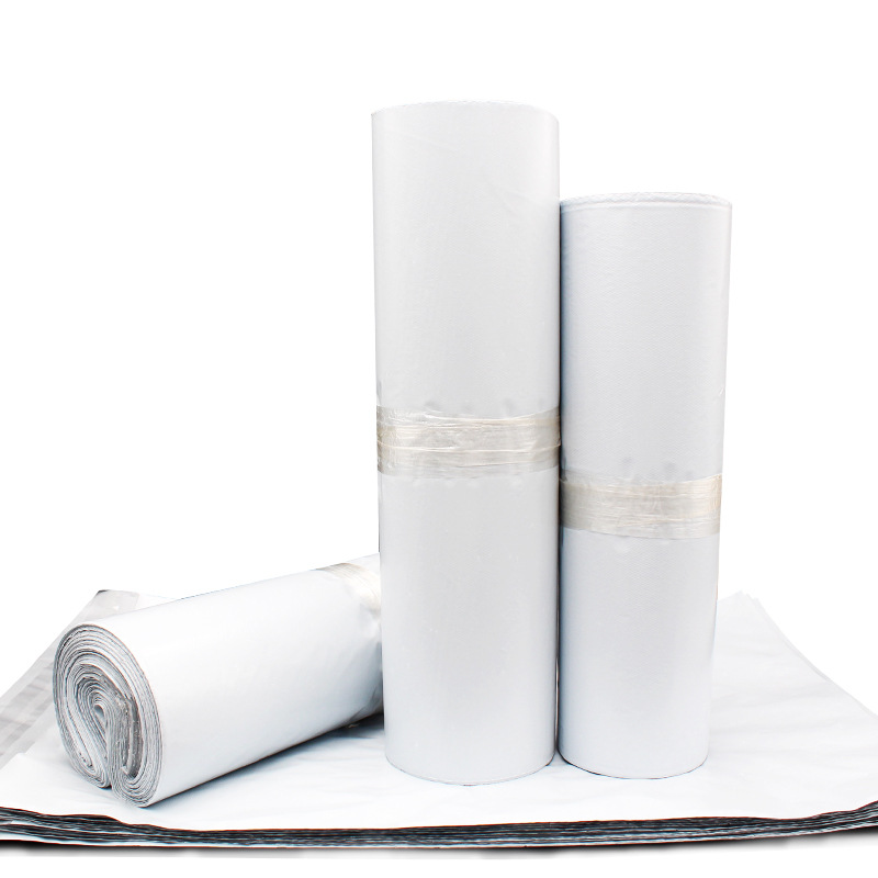 [Economic Model] White Express Bag Wholesale Clothing Packaging Waterproof Bag 28 * 42cm Logistics Packing Bag Customized