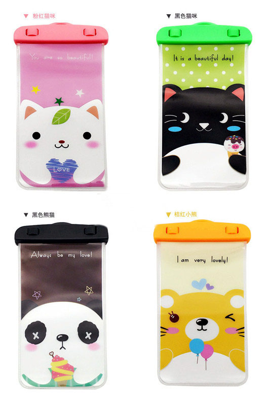 Hot spring diving cartoon mobile phone waterproof bag swimming waterproof mobile phone bag Hot spring diving cartoon mobile phone waterproof bag swimming waterproof mobile phone bag