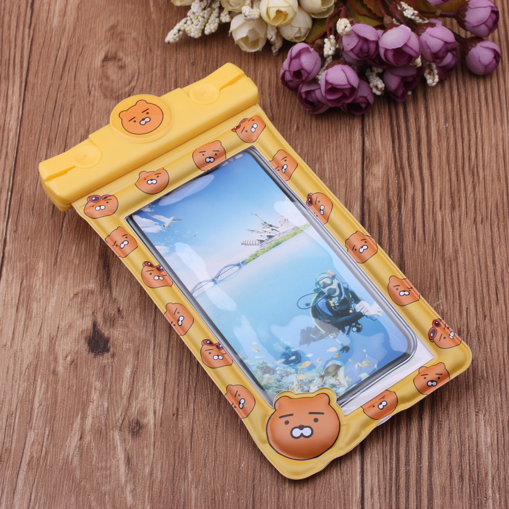 Mobile Phone Waterproof Bag Airbag Floating Cartoon Cute Seaside Outdoor Transparent Swimming General-Purpose Water-Proof Cover Touch Screen Mobile Phone Waterproof Bag Airbag Floating Cartoon Cute Seaside Outdoor Transparent Swimming General-Purpose Water-Proof Cover Touch Screen