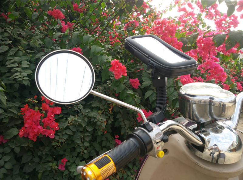 Bicycle Motorcycle Rearview Mirror of Electric Vehicle Universal Navigation Waterproof Bag Mobile Phone Bracket Manufacturer Bike Holder Bicycle Motorcycle Rearview Mirror of Electric Vehicle Universal Navigation Waterproof Bag Mobile Phone Bracket Manufacturer Bike Holder