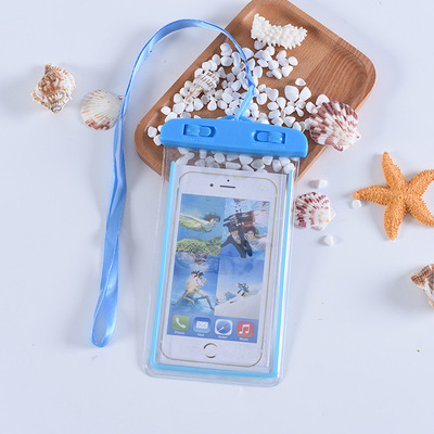 PVC Transparent Luminous Mobile Phone Waterproof Bag Swimming Photography Diving Mobile Phone Waterproof Cover
