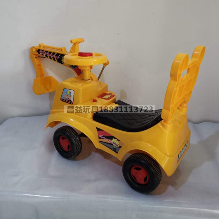 Children's Excavator Engineering Vehicle Simulation Large Baby Hook Machine Bulldozer 10 Months-2 Years Old Gift Car