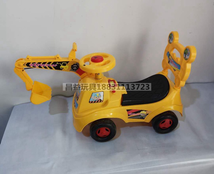 Children's Excavator Engineering Vehicle Simulation Large Baby Hook Machine Bulldozer 10 Months-2 Years Old Gift Car