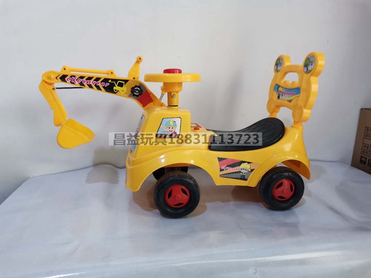 Children's Excavator Engineering Vehicle Simulation Large Baby Hook Machine Bulldozer 10 Months-2 Years Old Gift Car