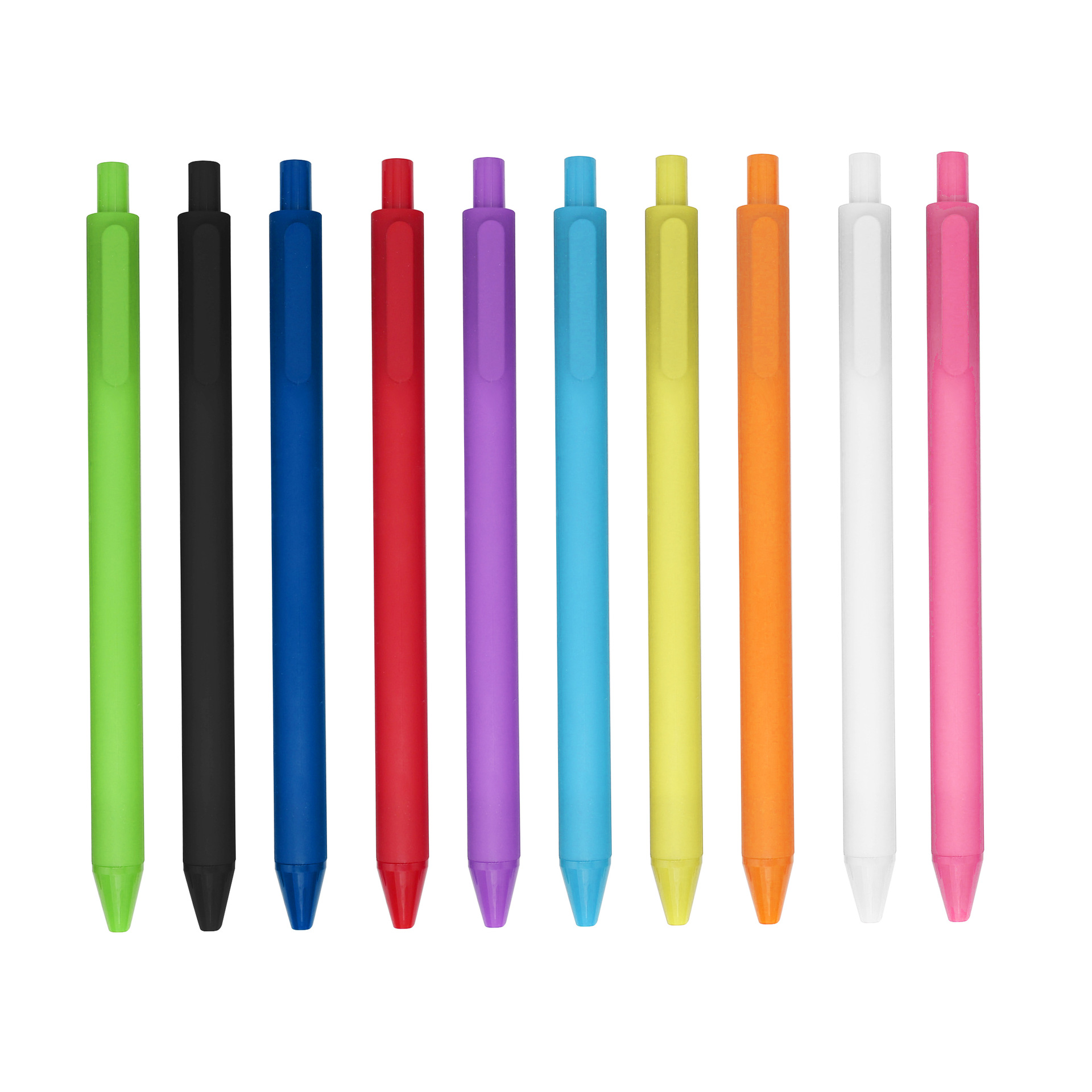 Factory Customized Advertising Marker Gift Customized Logo Plastic Press Gel Pen Colorful Candy Color Pen