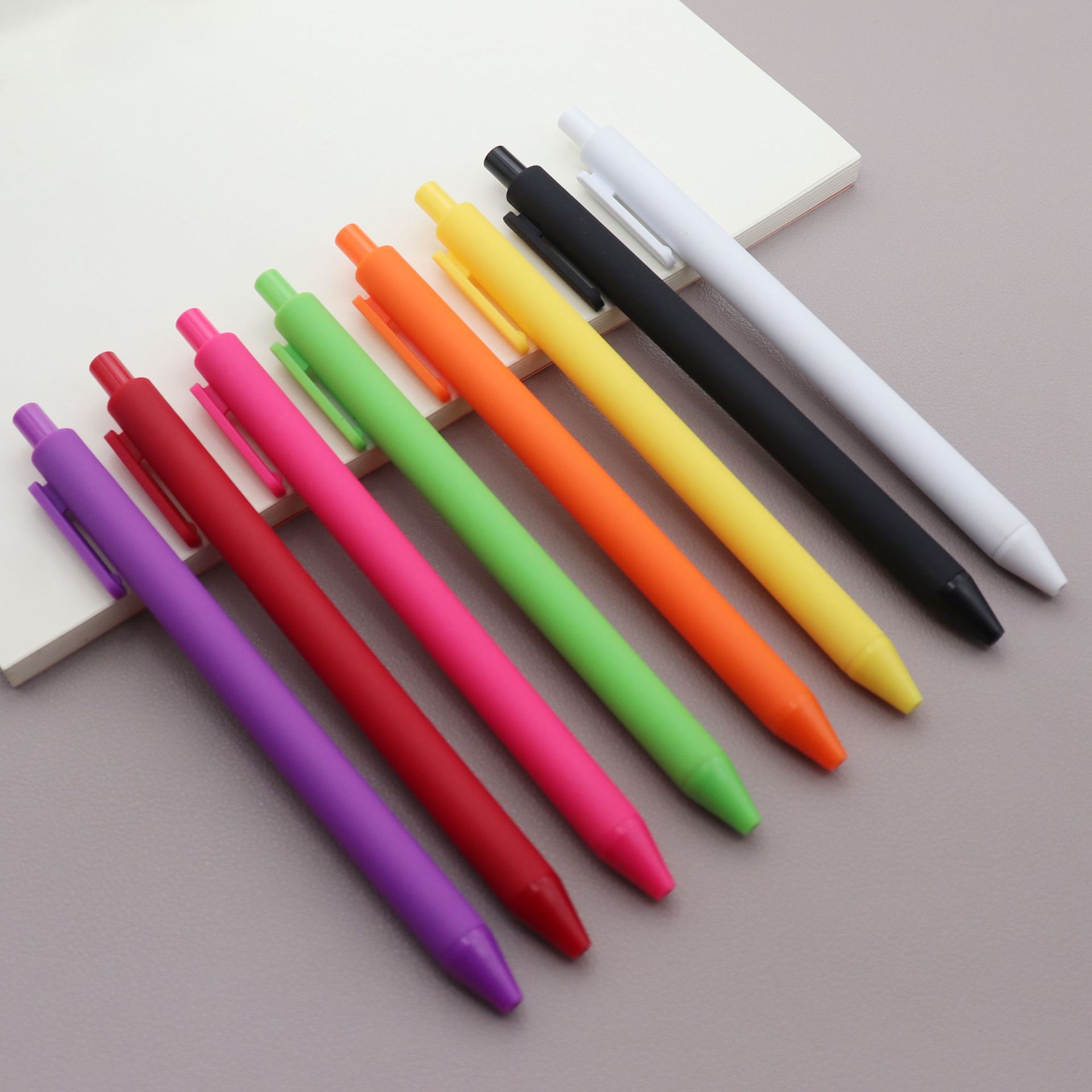 Factory Customized Advertising Marker Gift Customized Logo Plastic Press Gel Pen Colorful Candy Color Pen Factory Customized Advertising Marker Gift Customized Logo Plastic Press Gel Pen Colorful Candy Color Pen
