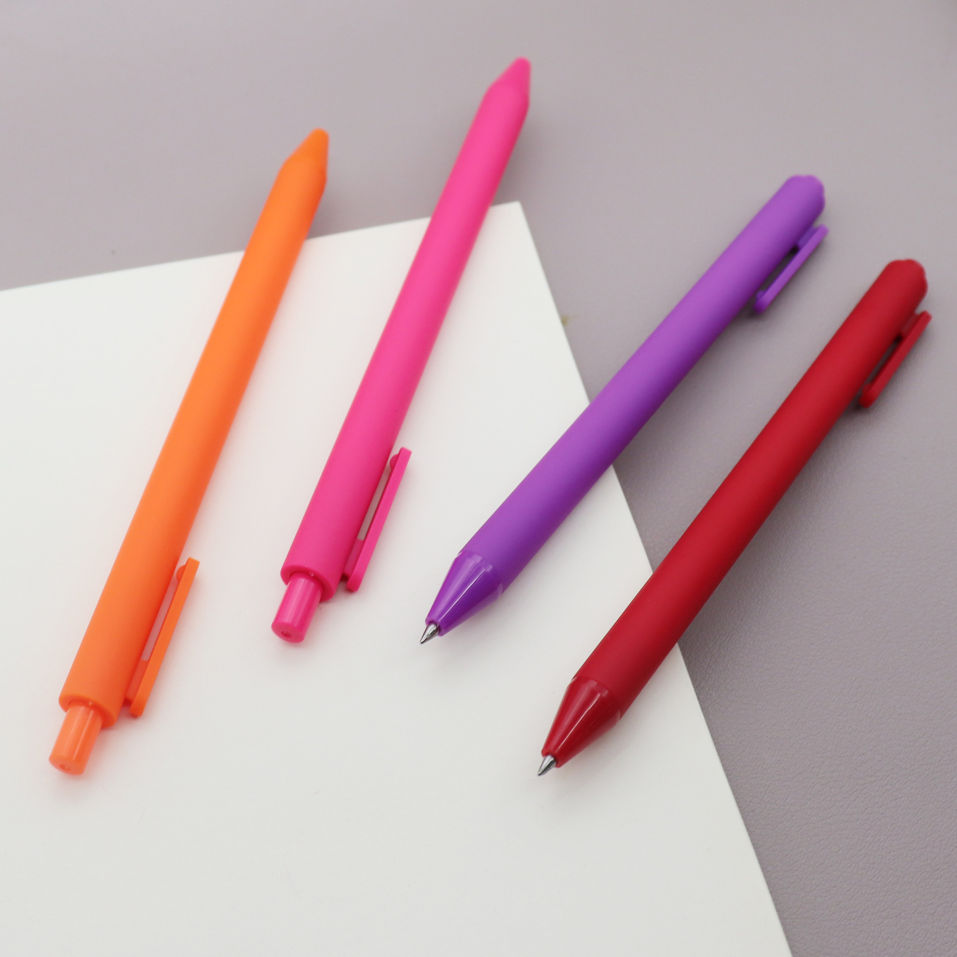 Factory Customized Advertising Marker Gift Customized Logo Plastic Press Gel Pen Colorful Candy Color Pen Factory Customized Advertising Marker Gift Customized Logo Plastic Press Gel Pen Colorful Candy Color Pen