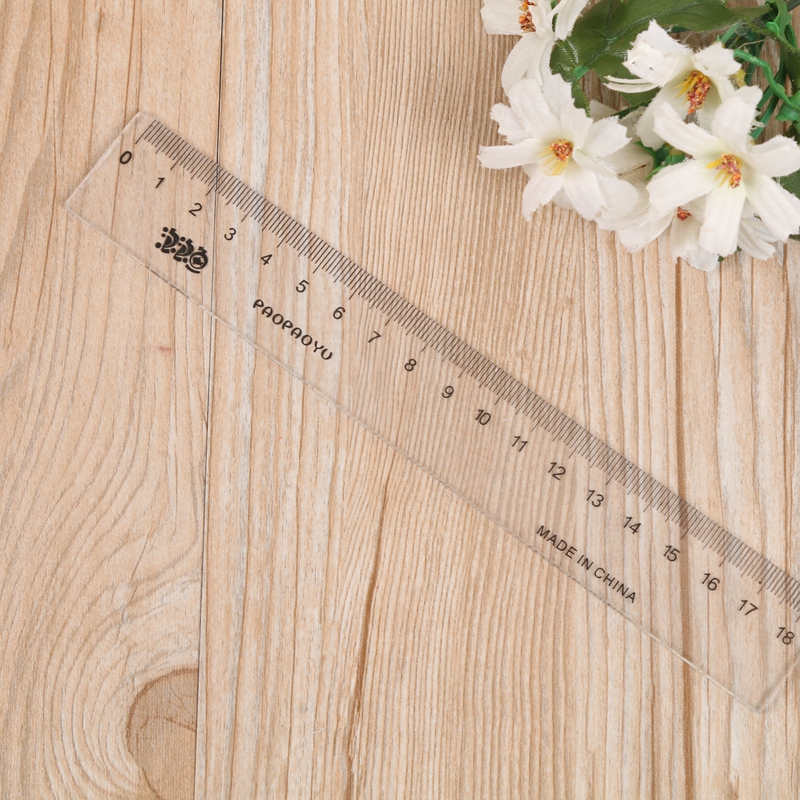 Plastic stationery ruler students examination triangle protractor ruler set ruler