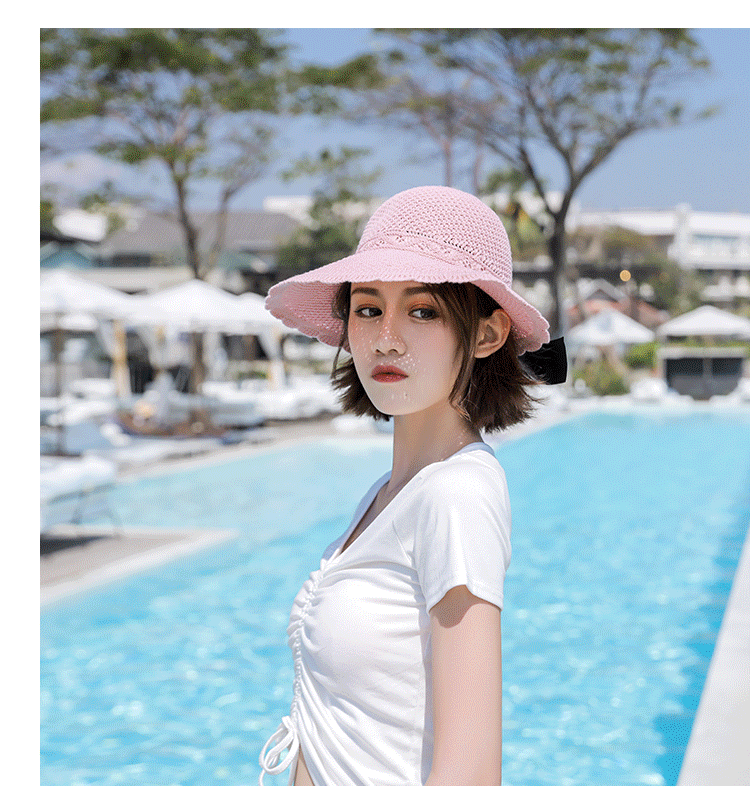 Hat Female 2021 New Spring Summer Fisherman Hat Ladies Outdoor Sun Shade Visor Cap Folding Straw Hat Hat Female 2021 New Spring Summer Fisherman Hat Ladies Outdoor Sun Shade Visor Cap Folding Straw Hat