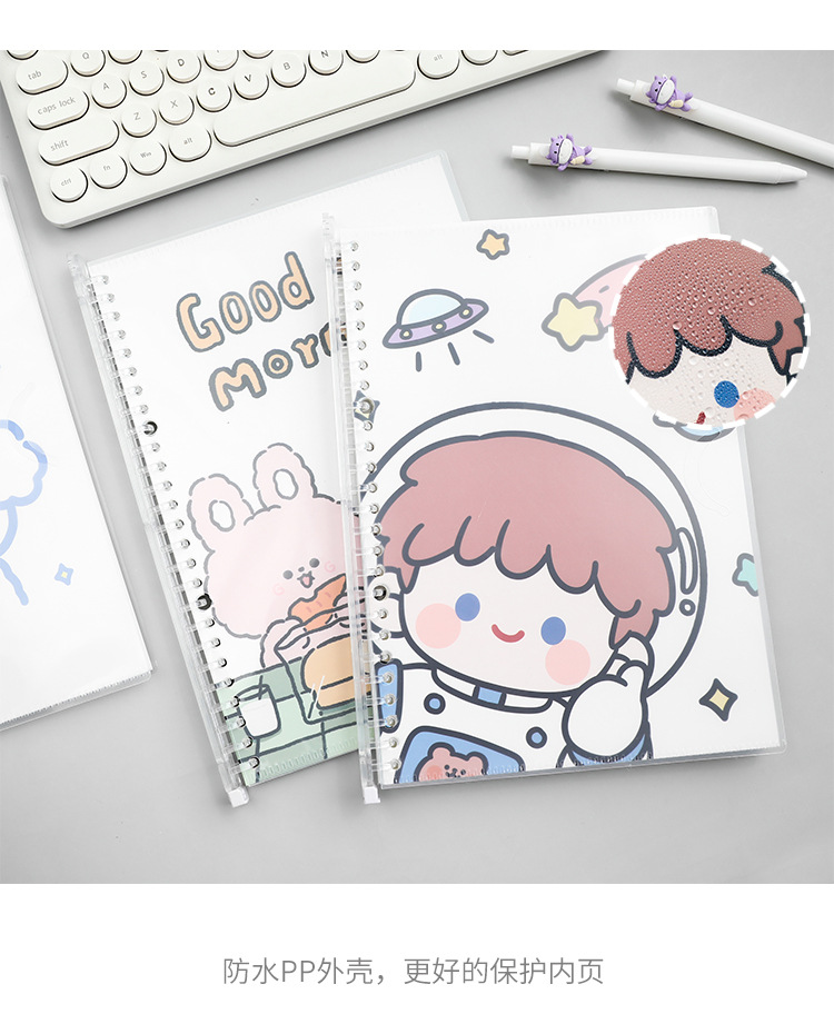 Cute Coil Notebook New 2021 Student Notebook Loose-Leaf Creative Cute Loose Spiral Notebook Ins Style Notebook