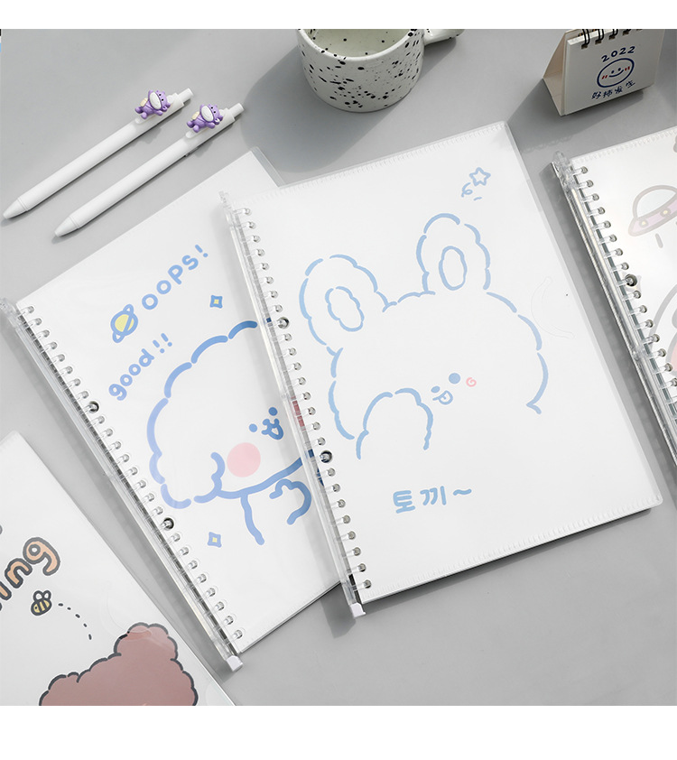 Cute Coil Notebook New 2021 Student Notebook Loose-Leaf Creative Cute Loose Spiral Notebook Ins Style Notebook