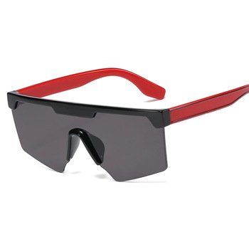 95216 New Design Factory Sunglasses Colorful Frame One Piece Lens PC Frame UV400 Sun Shade