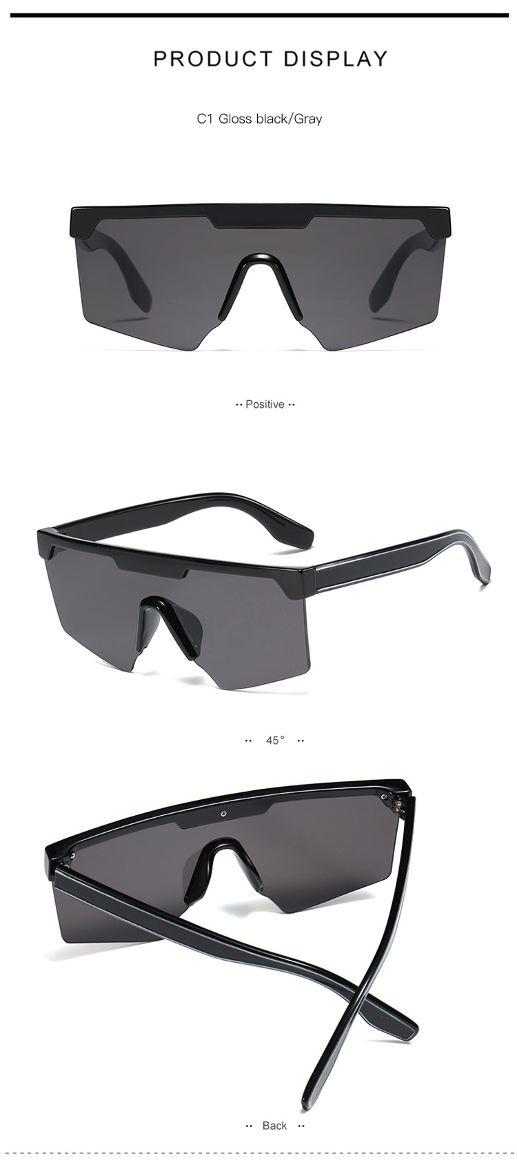 95216 New Design Factory Sunglasses Colorful Frame One Piece Lens PC Frame UV400 Sun Shade 95216 New Design Factory Sunglasses Colorful Frame One Piece Lens PC Frame UV400 Sun Shade