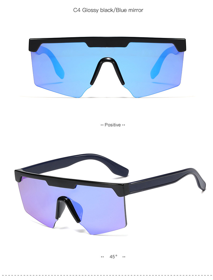 95216 New Design Factory Sunglasses Colorful Frame One Piece Lens PC Frame UV400 Sun Shade 95216 New Design Factory Sunglasses Colorful Frame One Piece Lens PC Frame UV400 Sun Shade