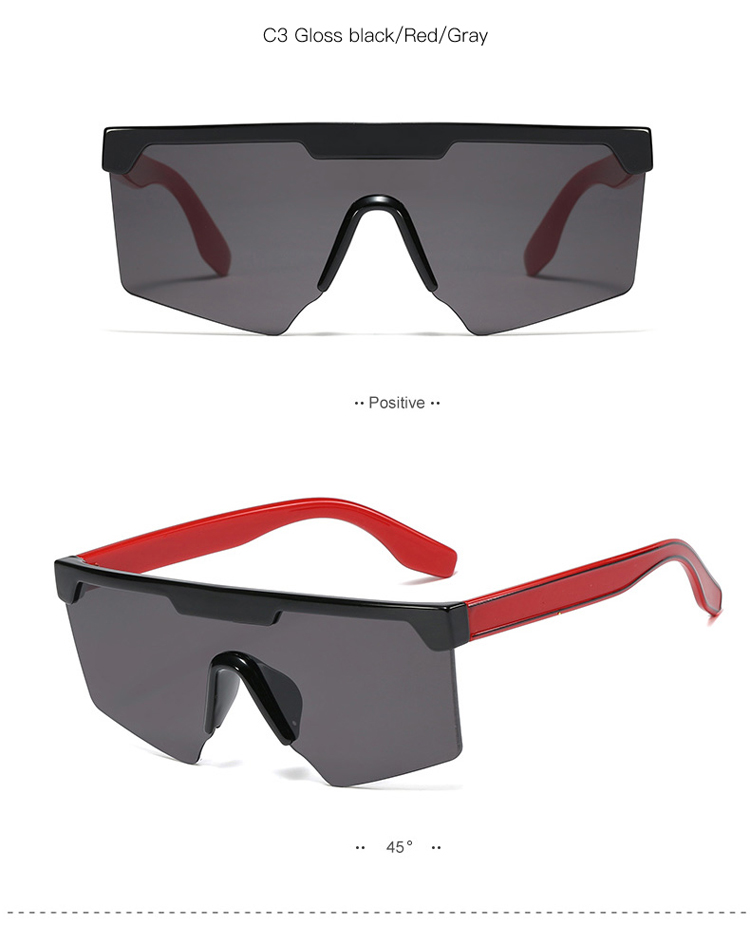 95216 New Design Factory Sunglasses Colorful Frame One Piece Lens PC Frame UV400 Sun Shade 95216 New Design Factory Sunglasses Colorful Frame One Piece Lens PC Frame UV400 Sun Shade