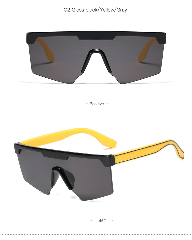 95216 New Design Factory Sunglasses Colorful Frame One Piece Lens PC Frame UV400 Sun Shade 95216 New Design Factory Sunglasses Colorful Frame One Piece Lens PC Frame UV400 Sun Shade