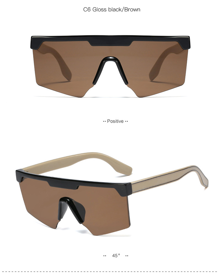 95216 New Design Factory Sunglasses Colorful Frame One Piece Lens PC Frame UV400 Sun Shade 95216 New Design Factory Sunglasses Colorful Frame One Piece Lens PC Frame UV400 Sun Shade