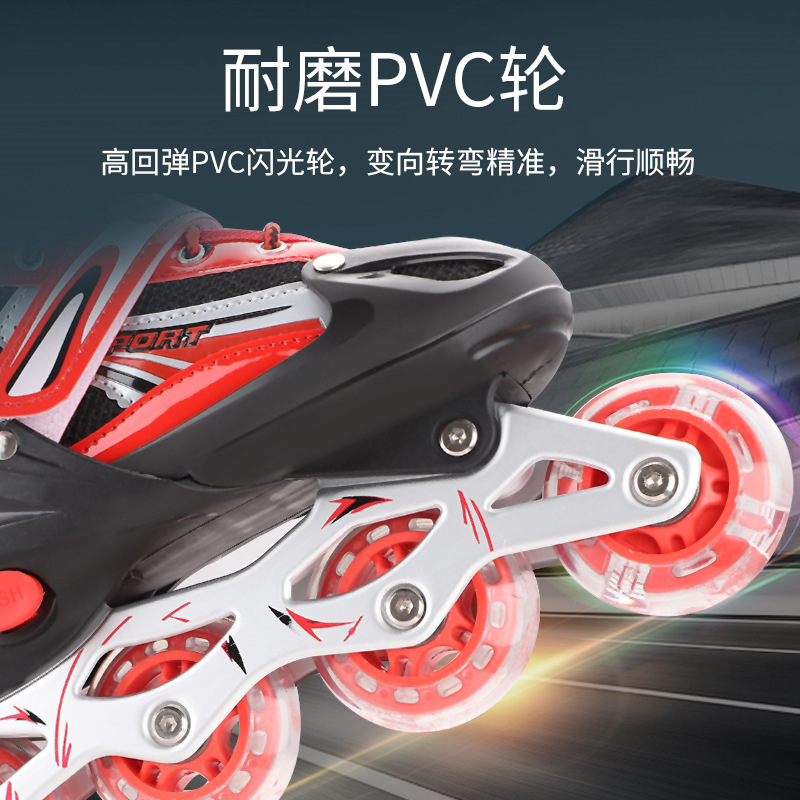 PVC Children&#039;s The Skating Shoes Universal Skates Adult Pulley Speed Skating Roller Skates Qfenc Sliding Heelys Wholesale