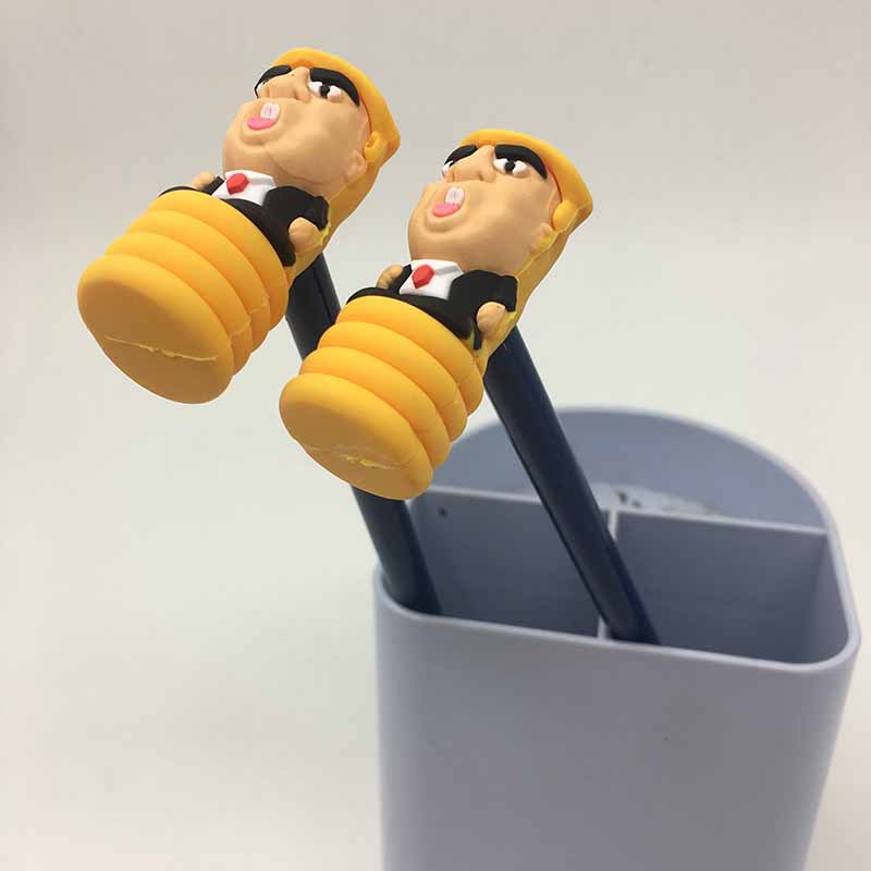 Cross-Border New Trump Pencil Doll Hammer PVC Pencil Holder Separator Pencil Hammer Factory Direct Sales