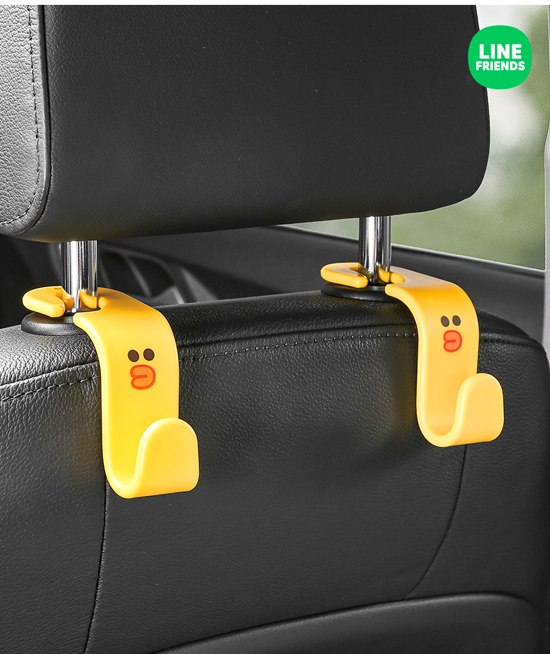 Cartoon Cute Car Hook Car Seat Back Seat Car Rear Seat Invisible Multifunctional Car Hook