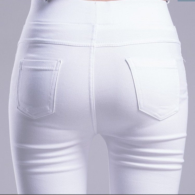 2021 Spring and Autumn New Large Size Black Skinny Pants High Waist Stretch Pencil Pants Tight-Fitting Outerwear Leggings Women&#039;s Trousers