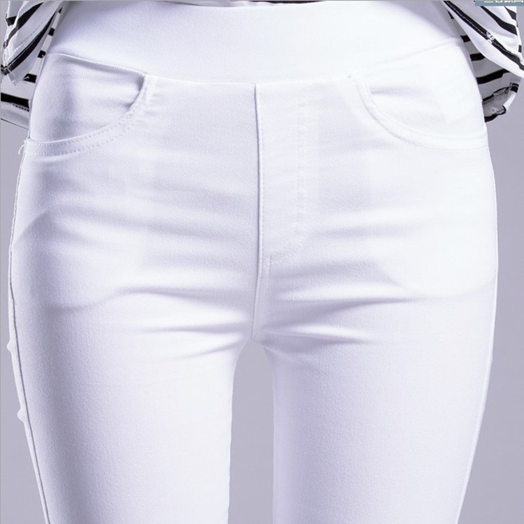 2021 Spring and Autumn New Large Size Black Skinny Pants High Waist Stretch Pencil Pants Tight-Fitting Outerwear Leggings Women&#039;s Trousers