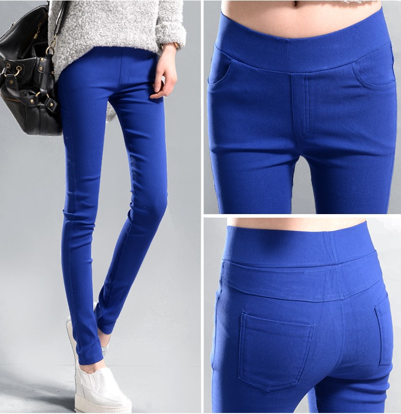 2021 Spring and Autumn New Large Size Black Skinny Pants High Waist Stretch Pencil Pants Tight-Fitting Outerwear Leggings Women's Trousers