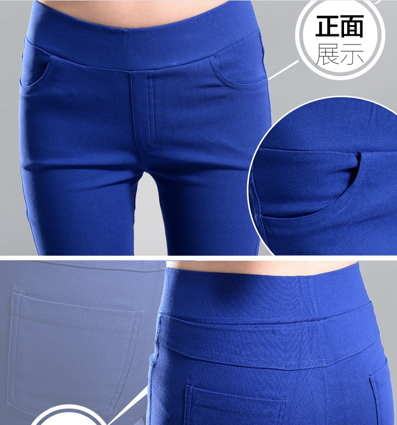 2021 Spring and Autumn New Large Size Black Skinny Pants High Waist Stretch Pencil Pants Tight-Fitting Outerwear Leggings Women's Trousers