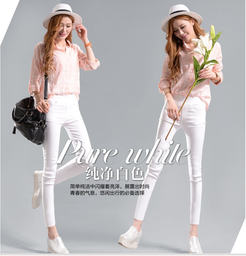 2021 Spring and Autumn New Large Size Black Skinny Pants High Waist Stretch Pencil Pants Tight-Fitting Outerwear Leggings Women's Trousers