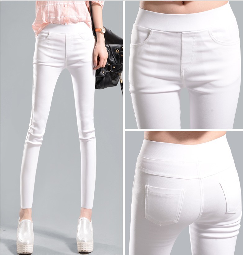 2021 Spring and Autumn New Large Size Black Skinny Pants High Waist Stretch Pencil Pants Tight-Fitting Outerwear Leggings Women's Trousers