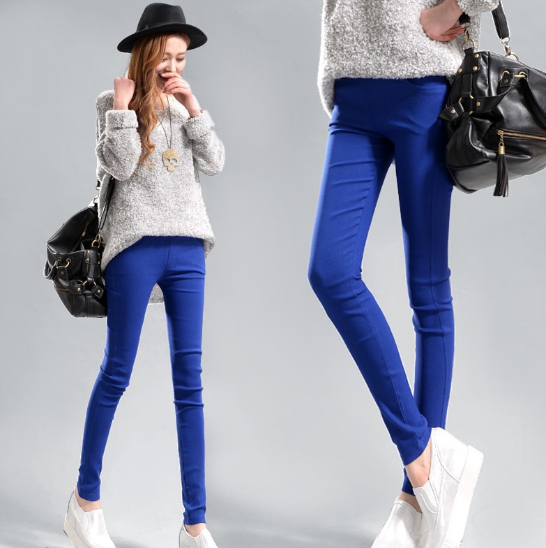 2021 Spring and Autumn New Large Size Black Skinny Pants High Waist Stretch Pencil Pants Tight-Fitting Outerwear Leggings Women's Trousers