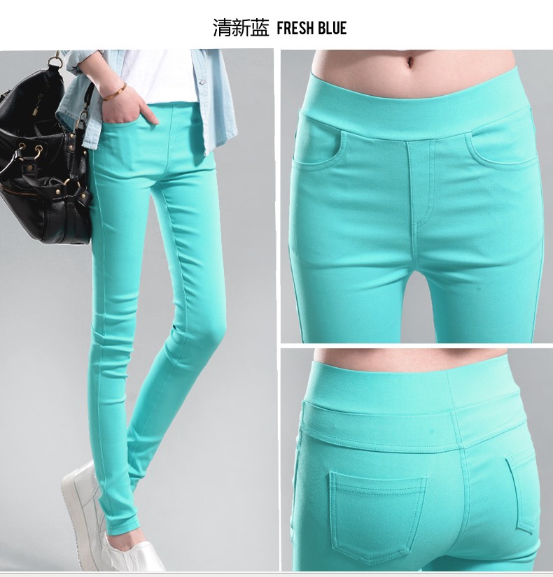 2021 Spring and Autumn New Large Size Black Skinny Pants High Waist Stretch Pencil Pants Tight-Fitting Outerwear Leggings Women's Trousers